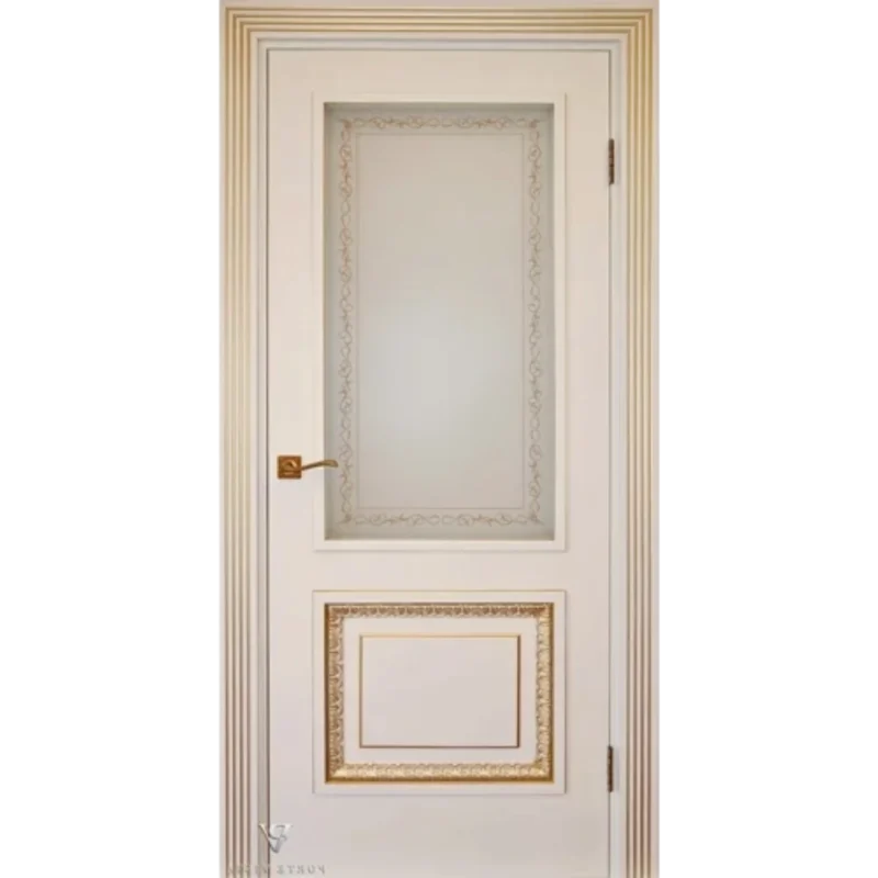 ბინის კარი Deco 1 #9010 Glass